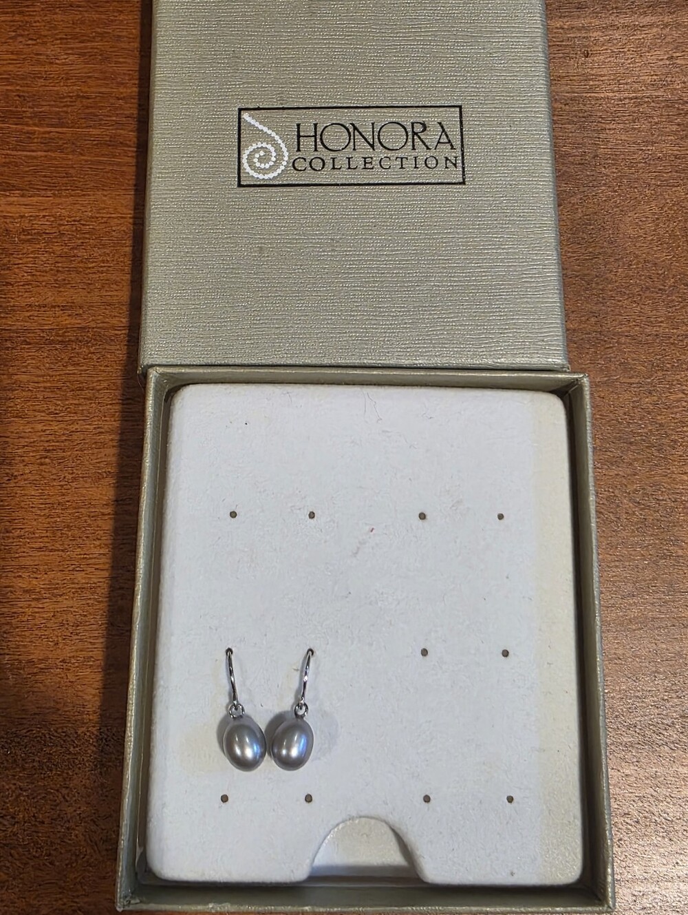 Honora Gray Pearl Drop Earrings - Elegant Women’s Jewelry